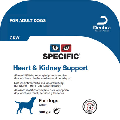 Dechra Specific CKW Heart & Kidney Support Wet Dog Food - Trays