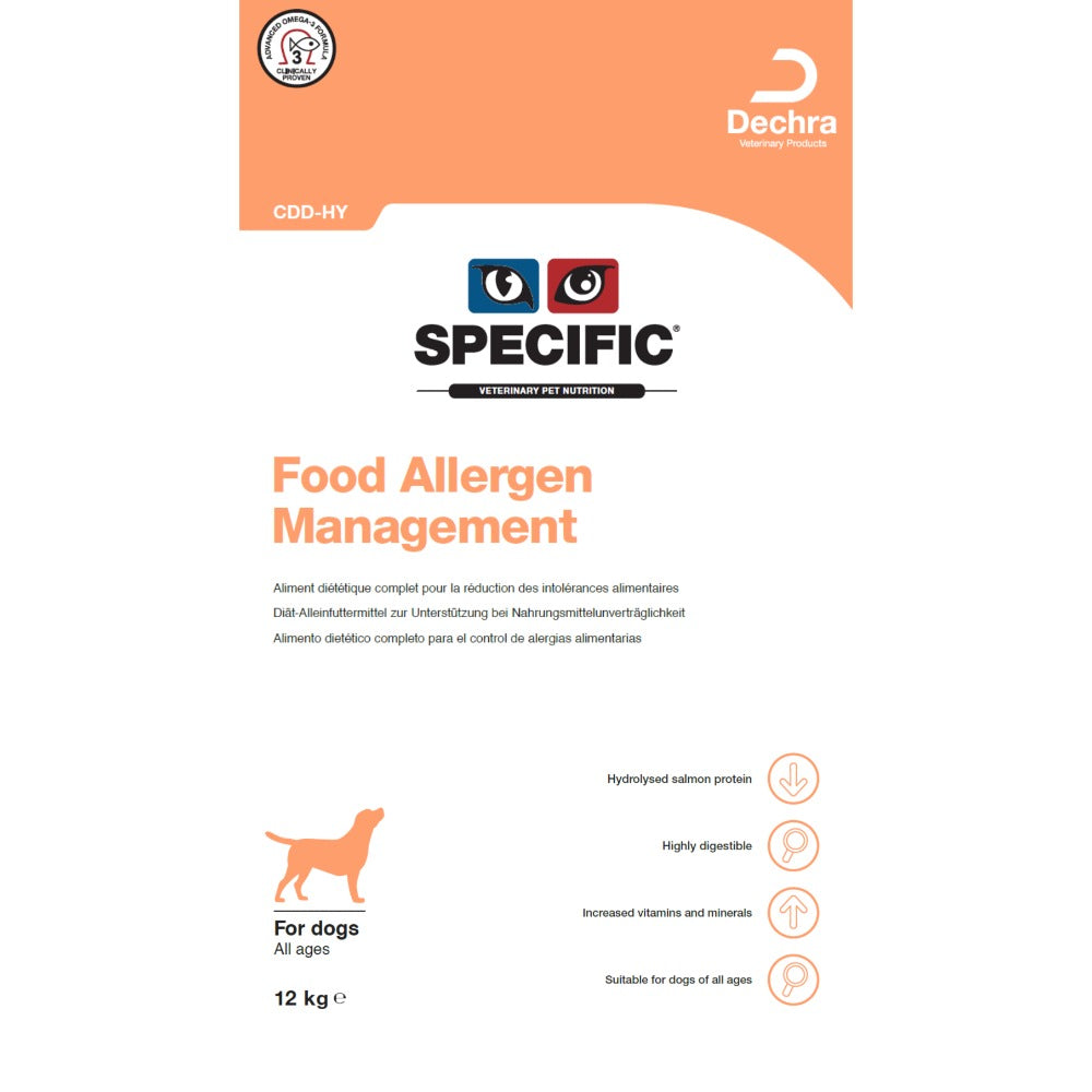 Dechra Specific CDD-HY Food Allergen Management Hydrolysed Dry Dog Food