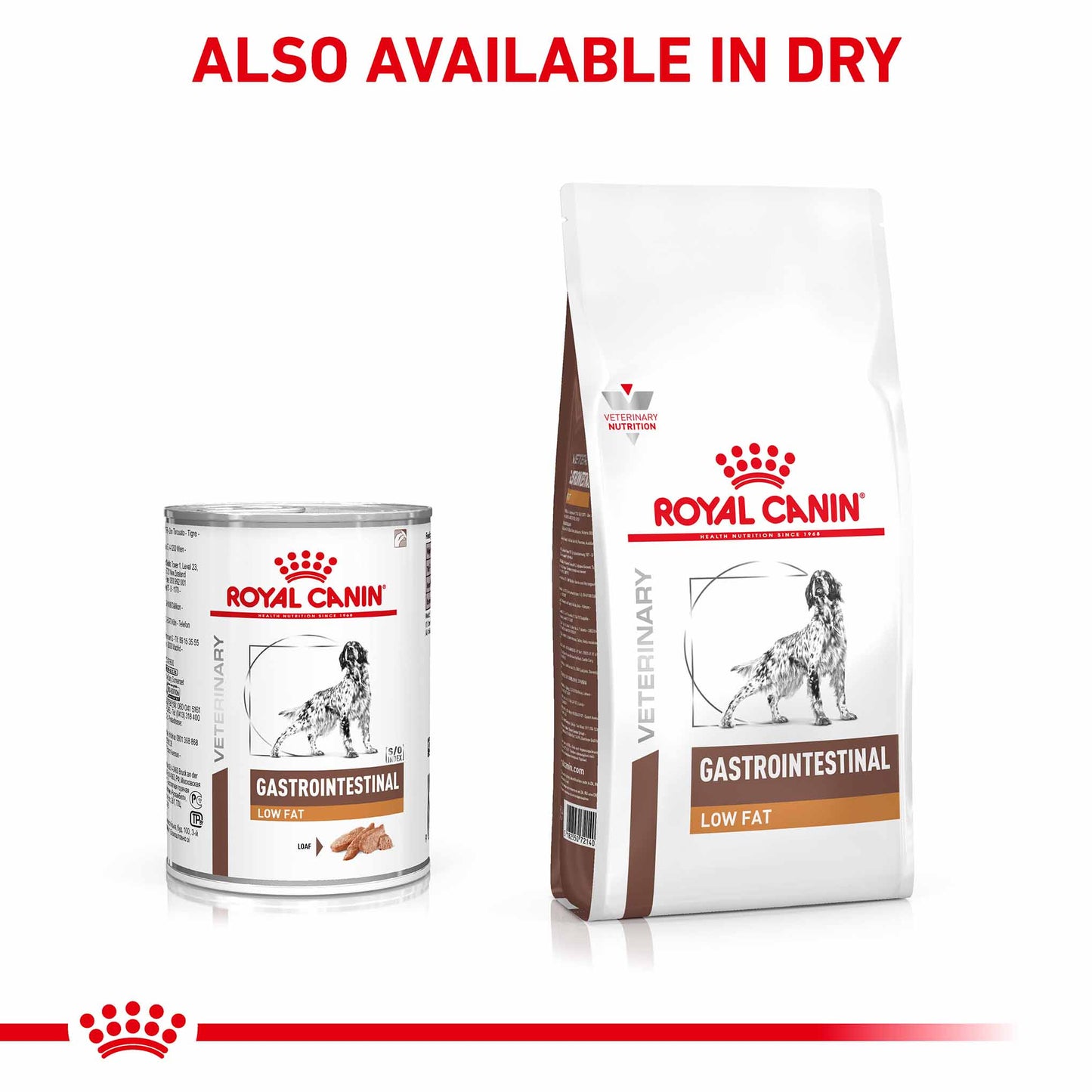 ROYAL CANIN Veterinary Gastrointestinal Low Fat Adult Wet Dog Food - 12x420g Cans