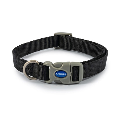 Ancol Viva Adjustable Collar - 30-50cm - Black
