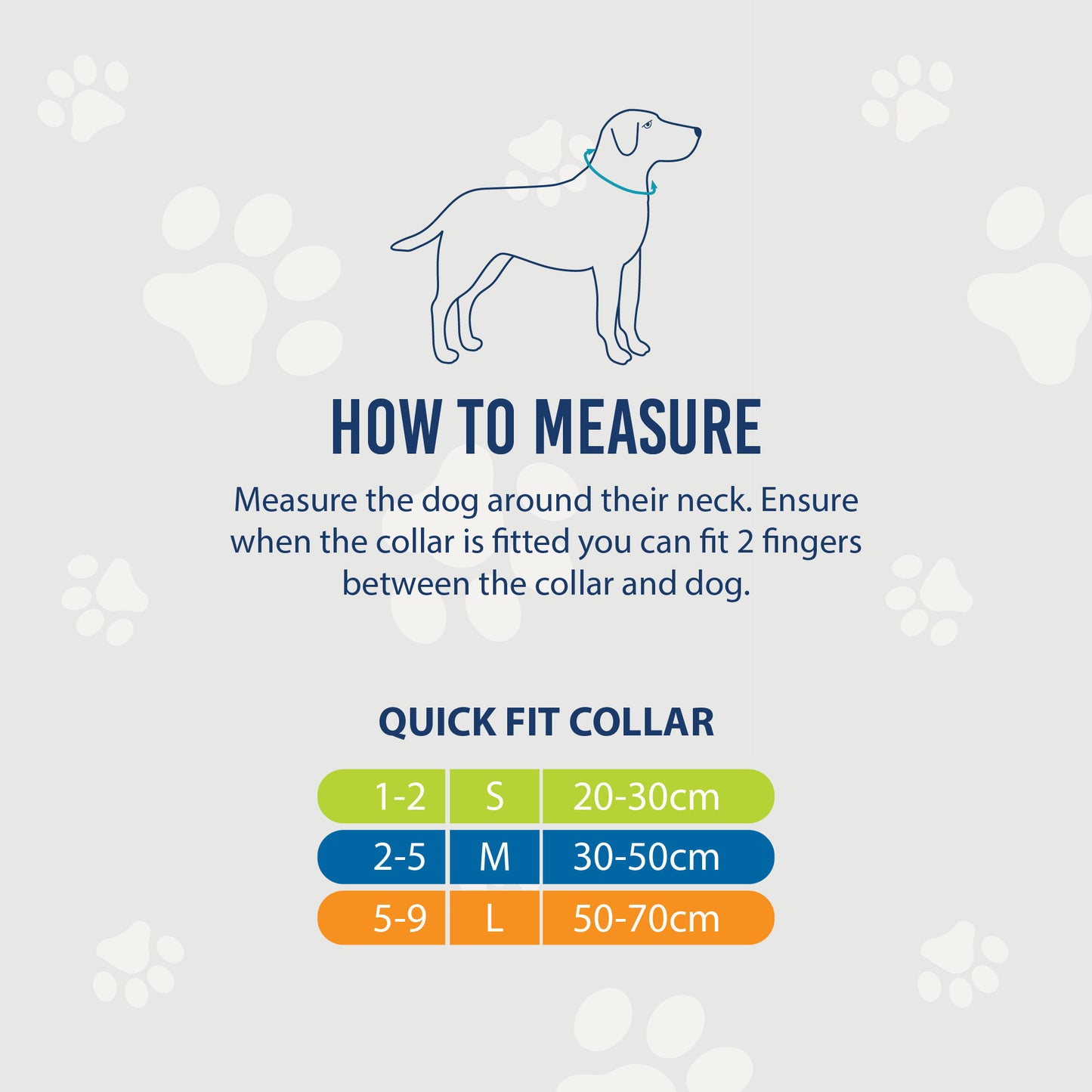 Ancol Viva Adjustable Collar - 30-50cm - Black