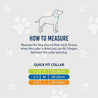 Ancol Viva Adjustable Collar - 30-50cm - Black