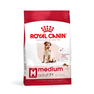 Royal Canin Royal Canin Medium 7 Plus Mature Dry Dog Food pet food packaging