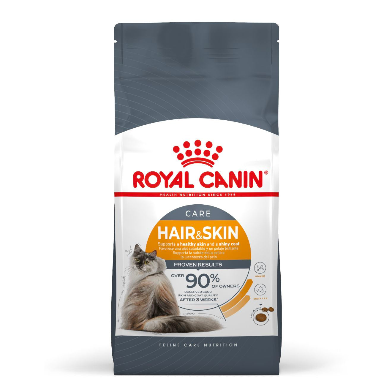 Royal Canin Royal Canin Hair Skin Care Adult Dry Cat Food pet food packaging
