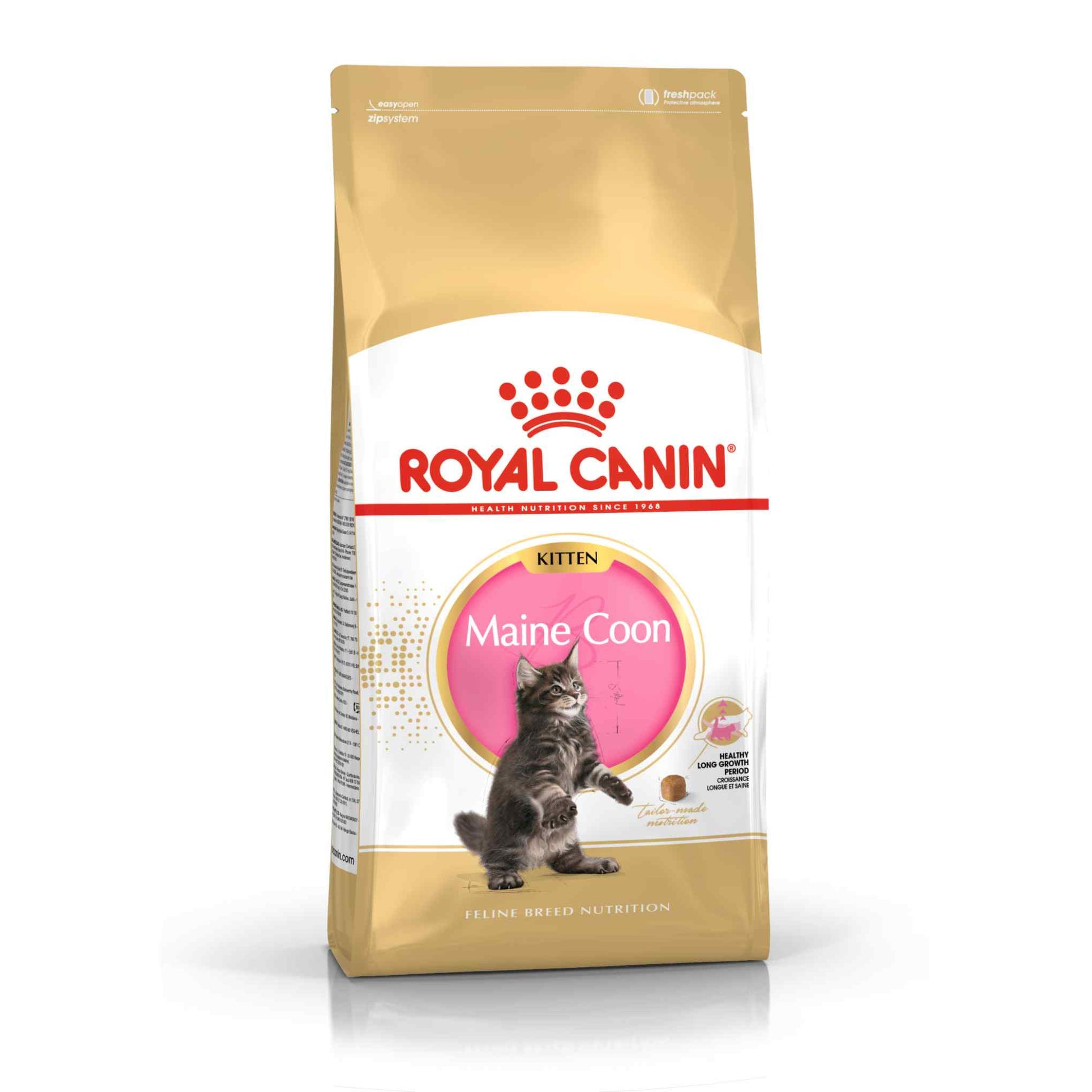 Royal Canin Royal Canin Health Maine Coon Kitten Dry Cat Food pet food packaging