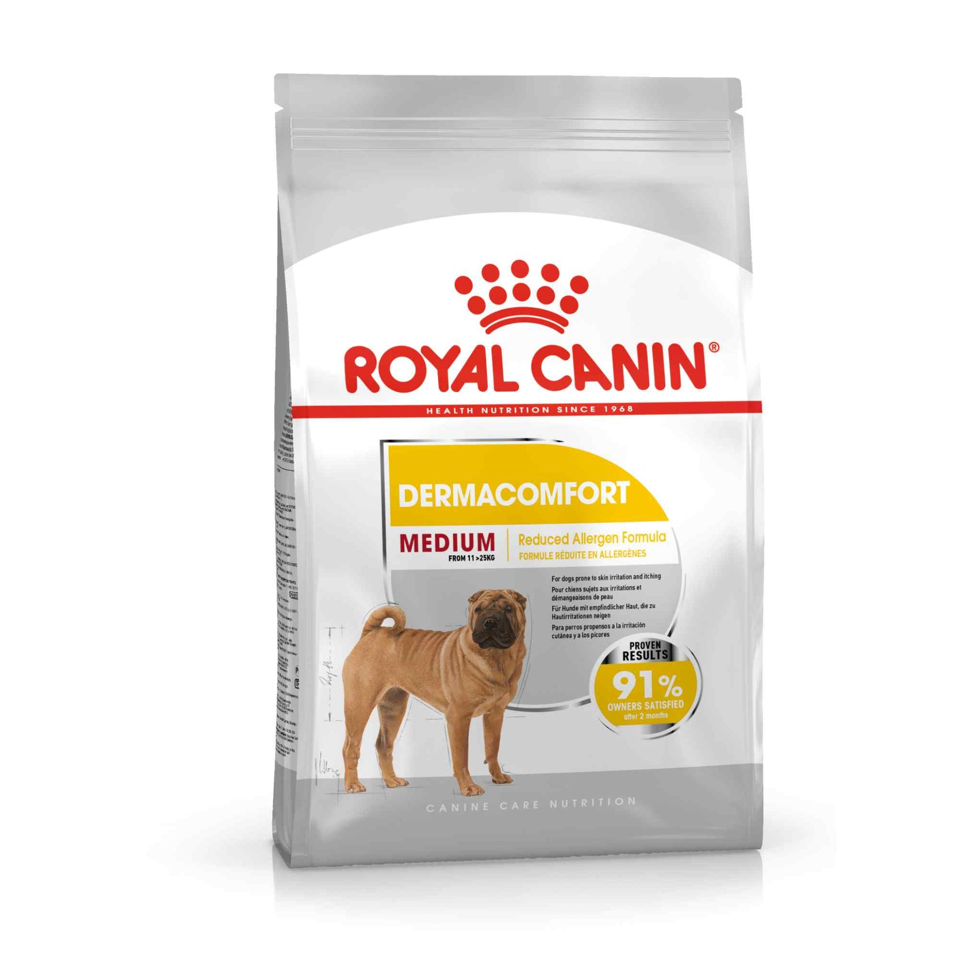 Royal Canin Royal Canin Canine Care Dermacomfort Adult Dry Dog Food pet food packaging