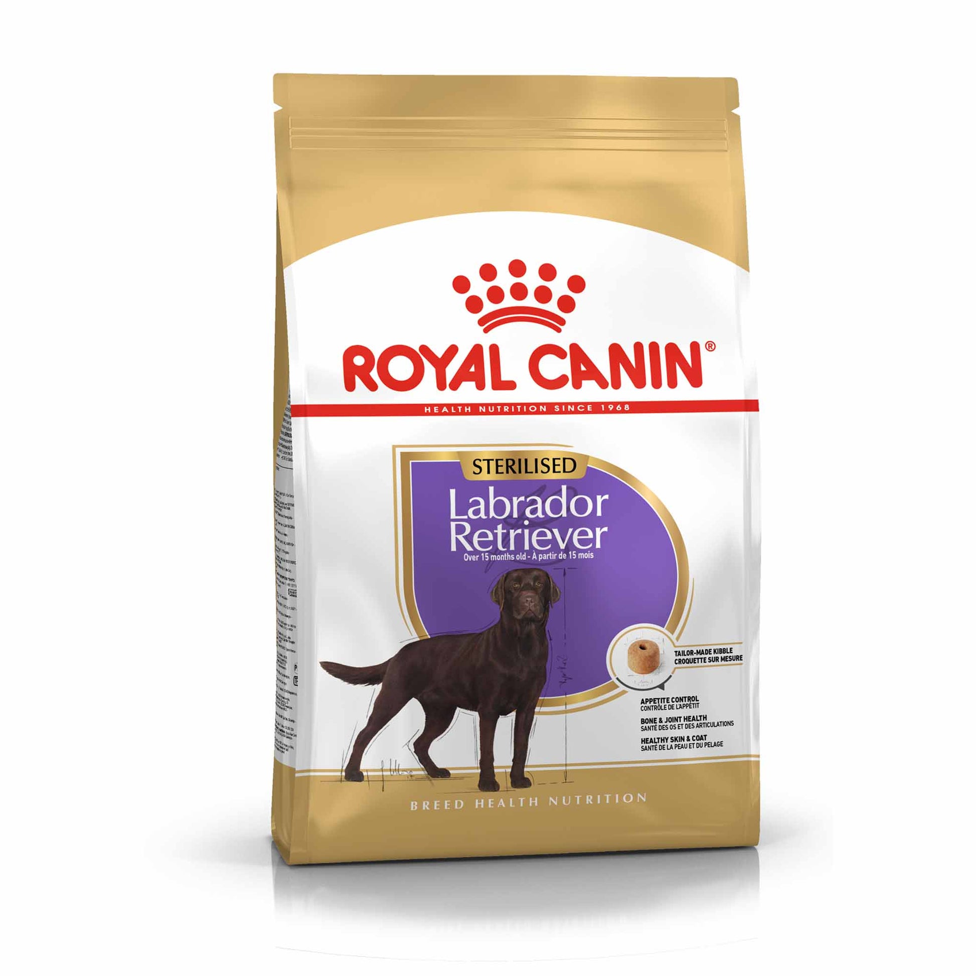 Royal Canin Royal Canin Health Labrador Sterilised Adult Dry Dog Food pet food packaging