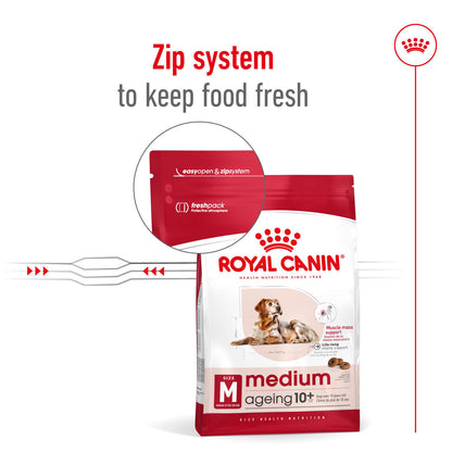 Royal Canin Size Health Nutrition Medium Ageing 10+ Mature Dry Dog Food
