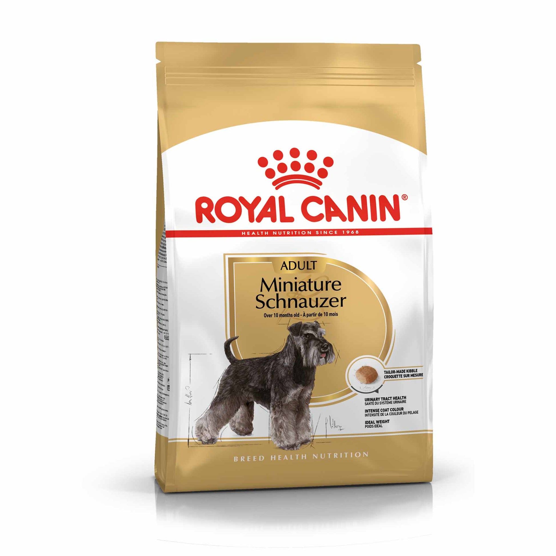 Royal Canin Royal Canin Health Miniature Schnauzer Adult Dry Dog Food pet food packaging