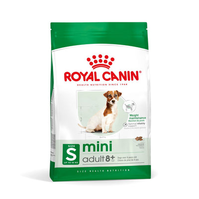Royal Canin Royal Canin Mini 8 Plus Mature Dry Dog Food pet food packaging