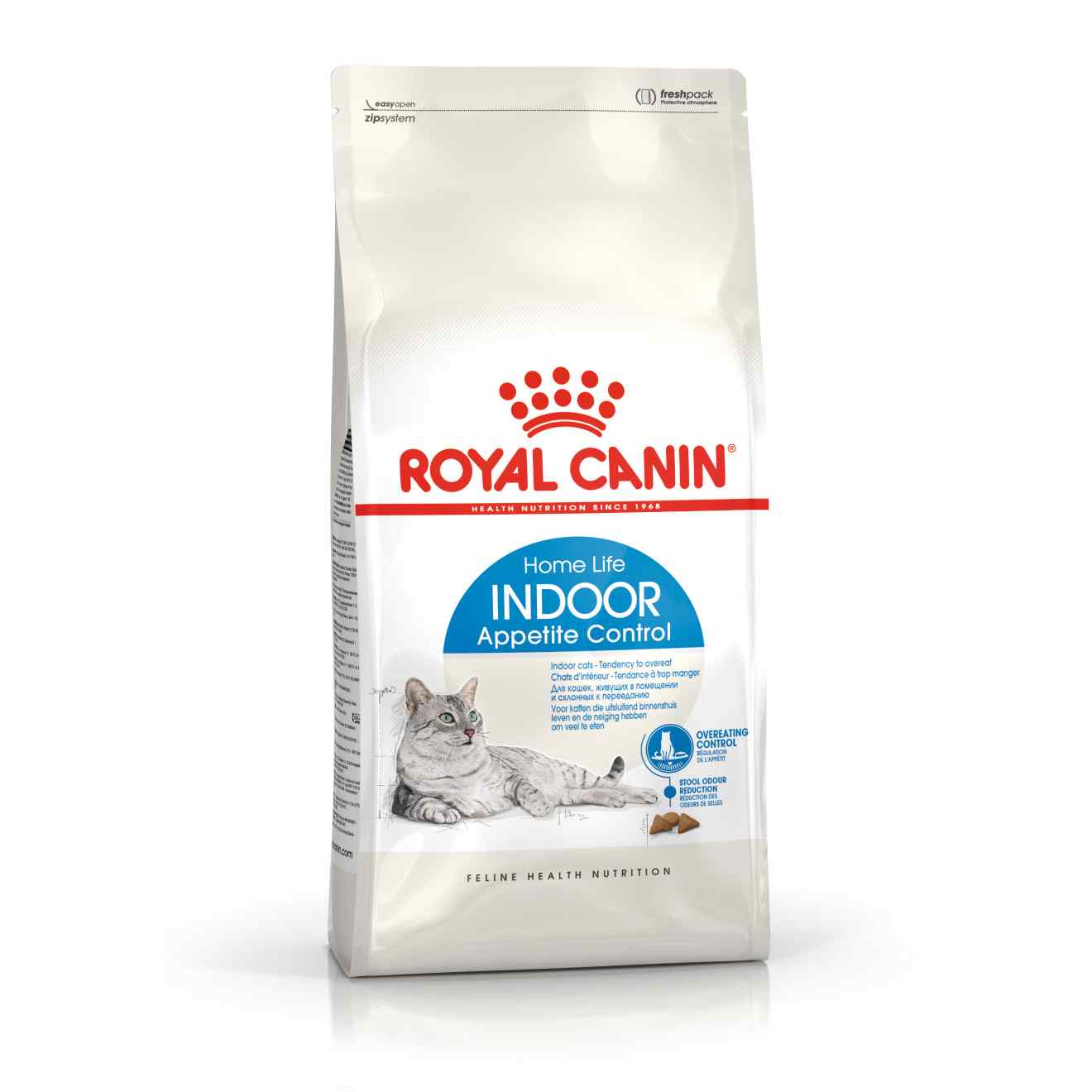 Royal Canin Royal Canin Feline Health Indoor Appetite Control Adult Dry Cat Food pet food packaging
