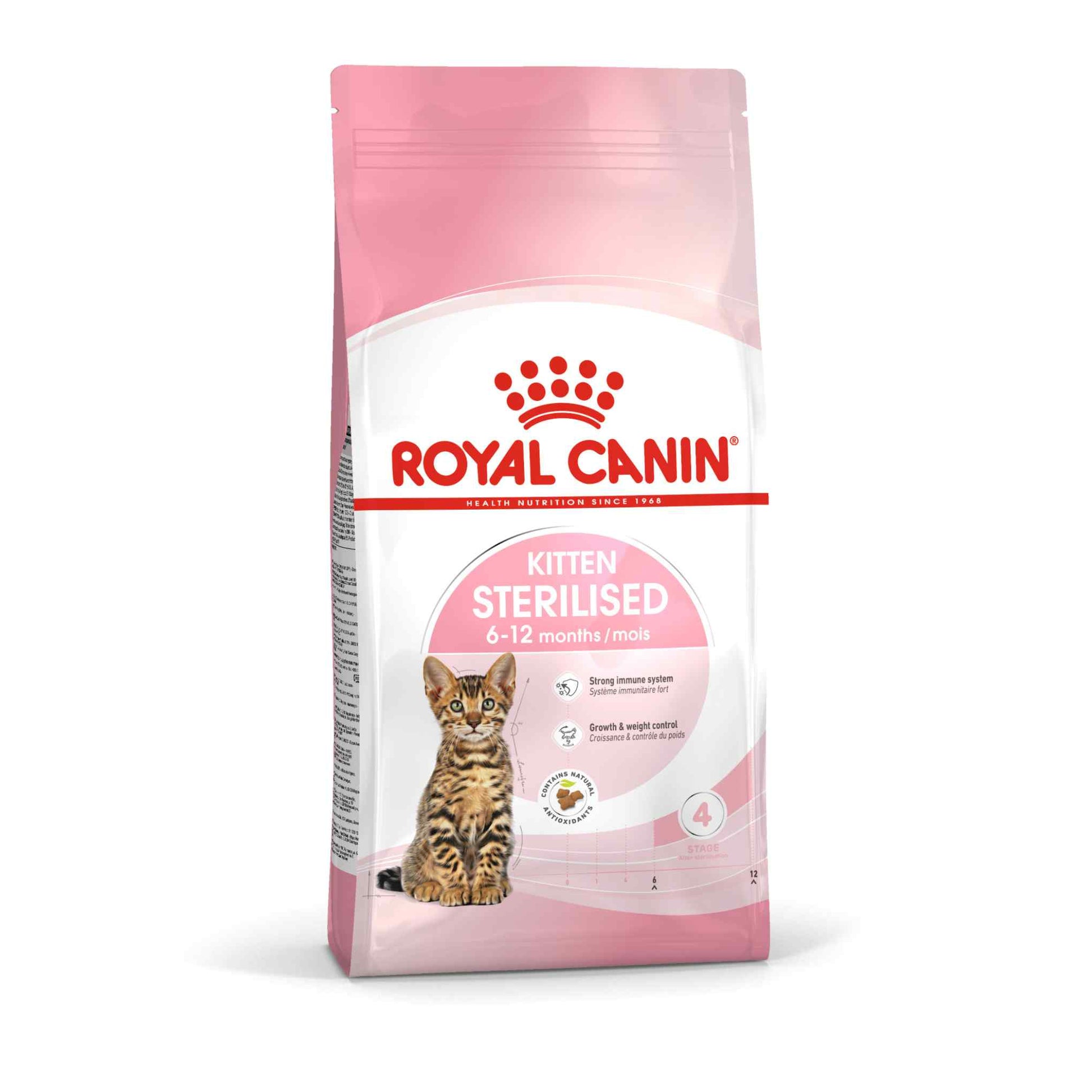 Royal Canin Royal Canin Feline Health Sterilised Kitten Dry Cat Food pet food packaging