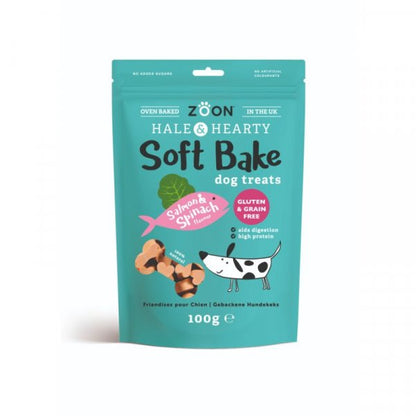 Zoon Soft Bake Dog Treats - Salmon & Spinach