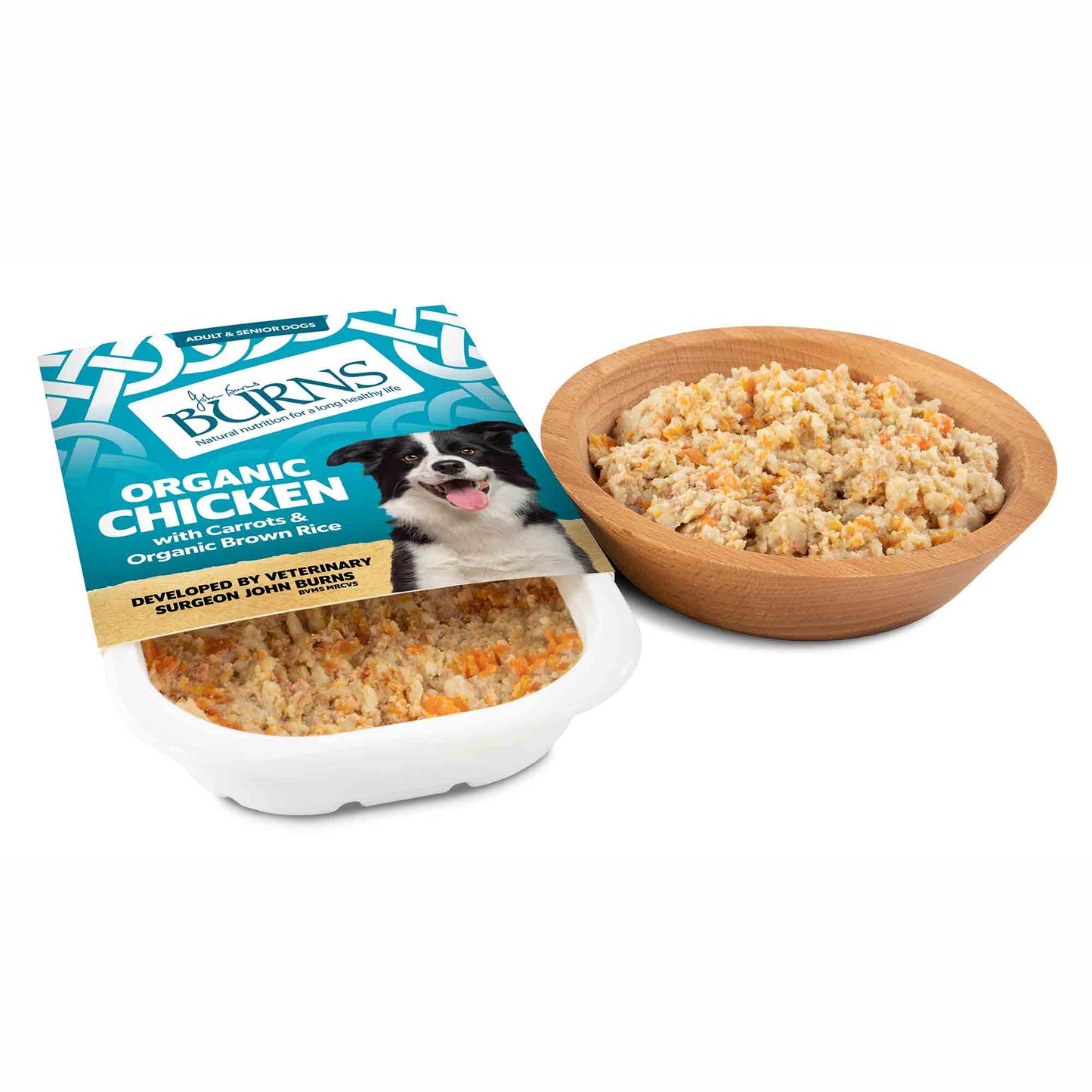 Burns Adult/Senior Wet Dog Food - Chicken & Rice - 6x395g Trays