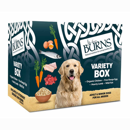 Burns Adult/Senior Wet Dog Food - Variety Box - 6x395g Trays