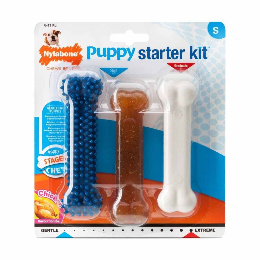 Nylabone Chicken Puppy Bone Triple Pack - Small