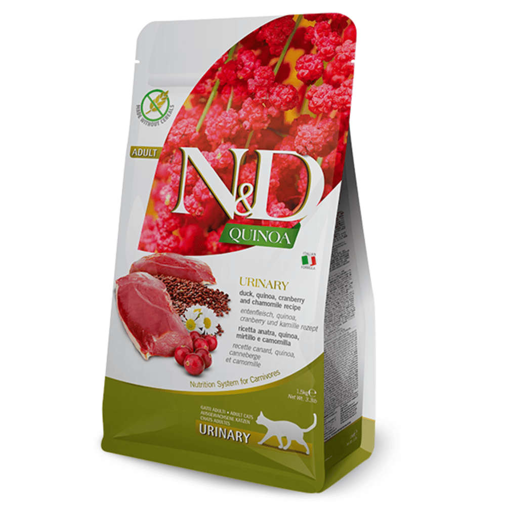 Farmina N&D Quinoa Urinary Adult Dry Cat Food - Duck & Cranberry