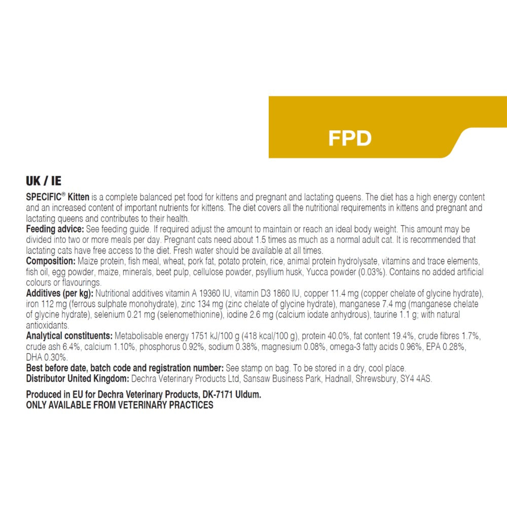 Dechra Specific FPD Kitten Dry Cat Food