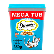 DREAMIES MEGA TUB Cat Treats - Salmon - 350g Tub