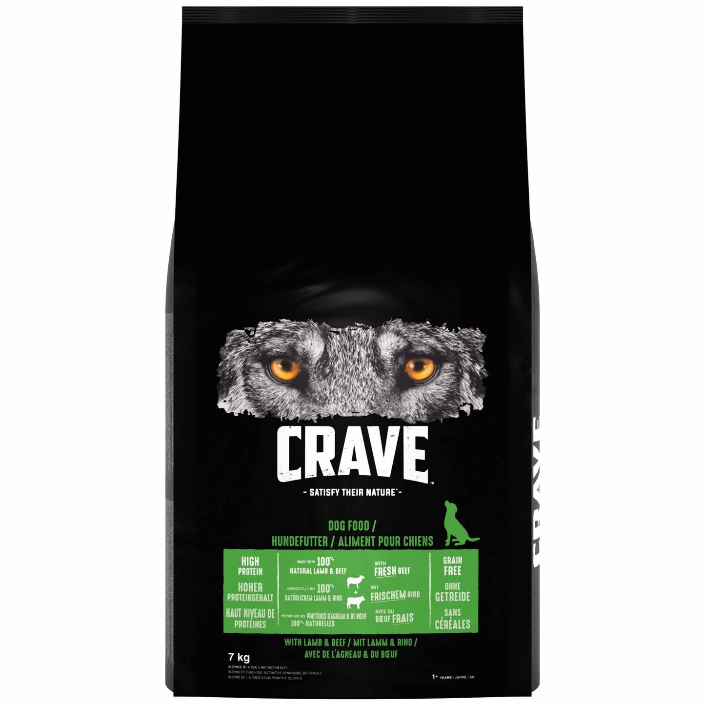 CRAVE Adult Dry Dog Food - Lamb & Beef