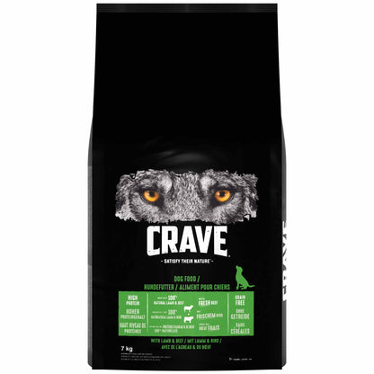CRAVE Adult Dry Dog Food - Lamb & Beef