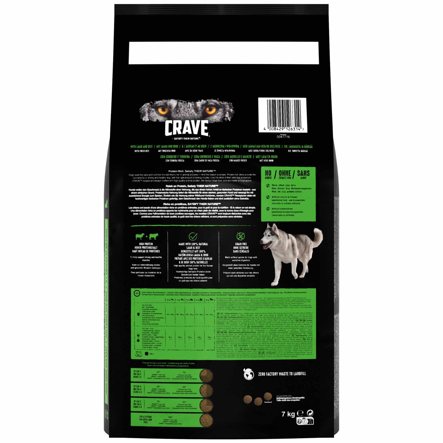 CRAVE Adult Dry Dog Food - Lamb & Beef