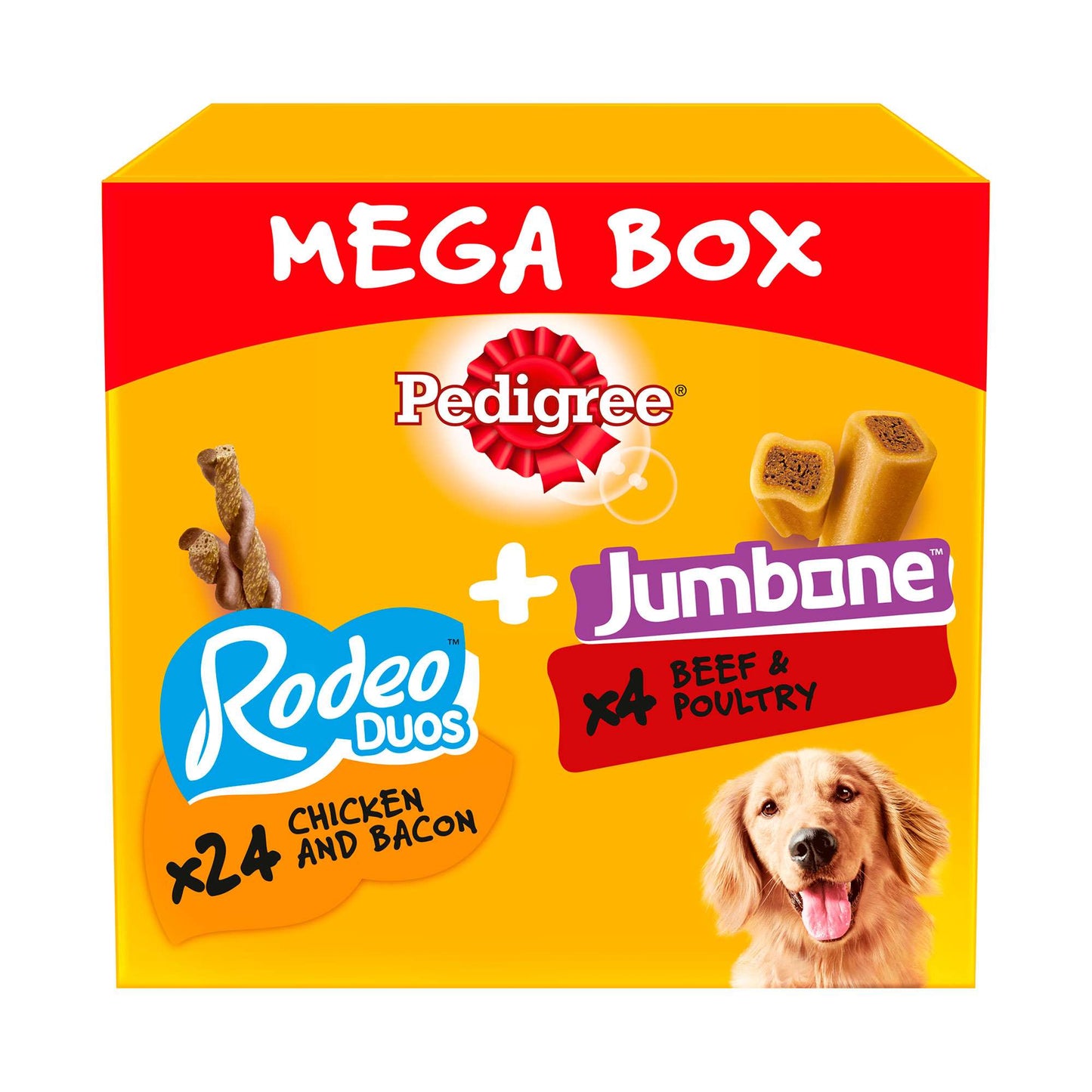 PEDIGREE Mega Box Rodeo Duos & Medium Jumbone Adult Dry Dog Treats