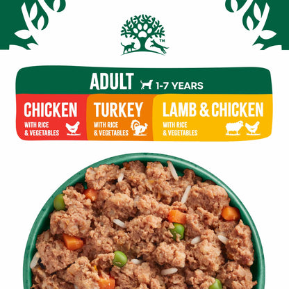 James Wellbeloved Adult Wet Dog Food in Loaf - Turkey, Lamb and Chicken - 12x400g cans