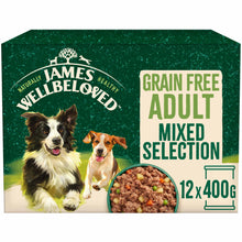 James Wellbeloved Grain Free Adult Wet Dog Food - Turkey, Lamb and Chicken in Loaf - 12x400g cans