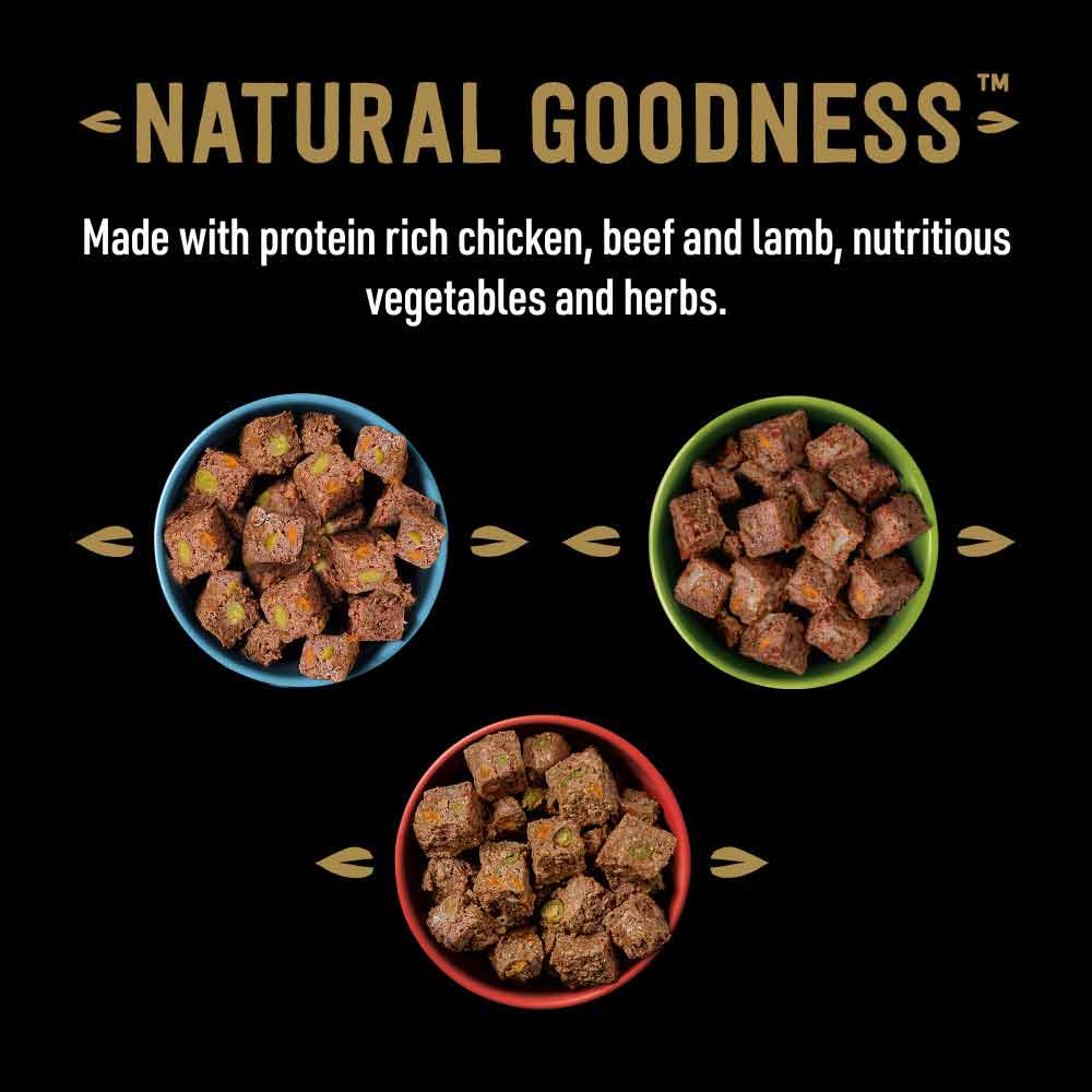 CESAR Natural Goodness Adult Wet Dog Food in Loaf - Mixed Selection - 12x400g Cans
