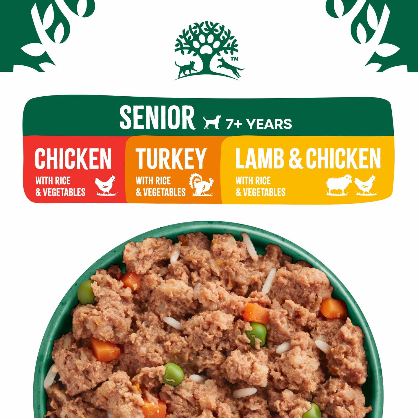James Wellbeloved Senior Wet Dog Food - Turkey, Lamb & Chicken in Loaf - 12x400g cans