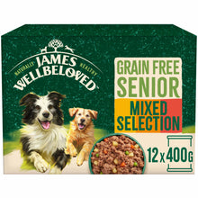 James Wellbeloved Grain Free Senior Wet Dog Food in Loaf - Turkey, Lamb and Chicken -12x400g cans