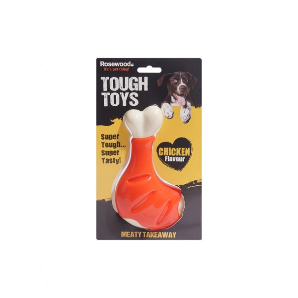 Meaty Chicken Takeaway Leg Dog Toy