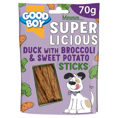 Good Boy Good Boy Superlicious Stick Duck Adult Treat pet food packaging
