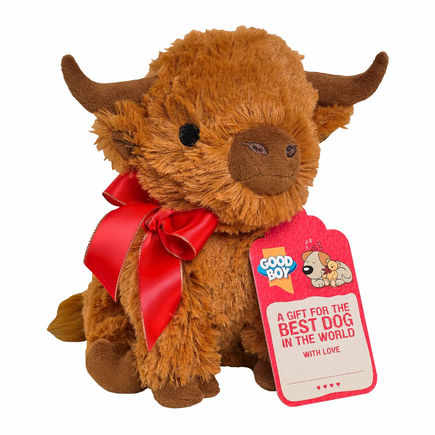 Good Boy Gifting Highland Cow Dog Toy - Large