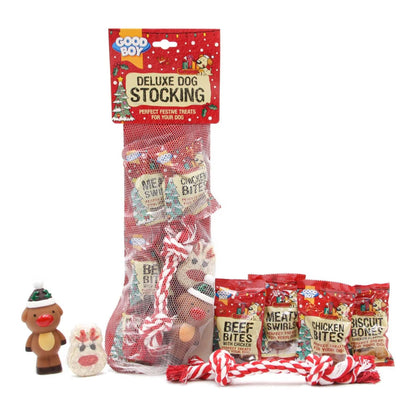 Good Boy Deluxe Dog Treat Stocking with Toys
