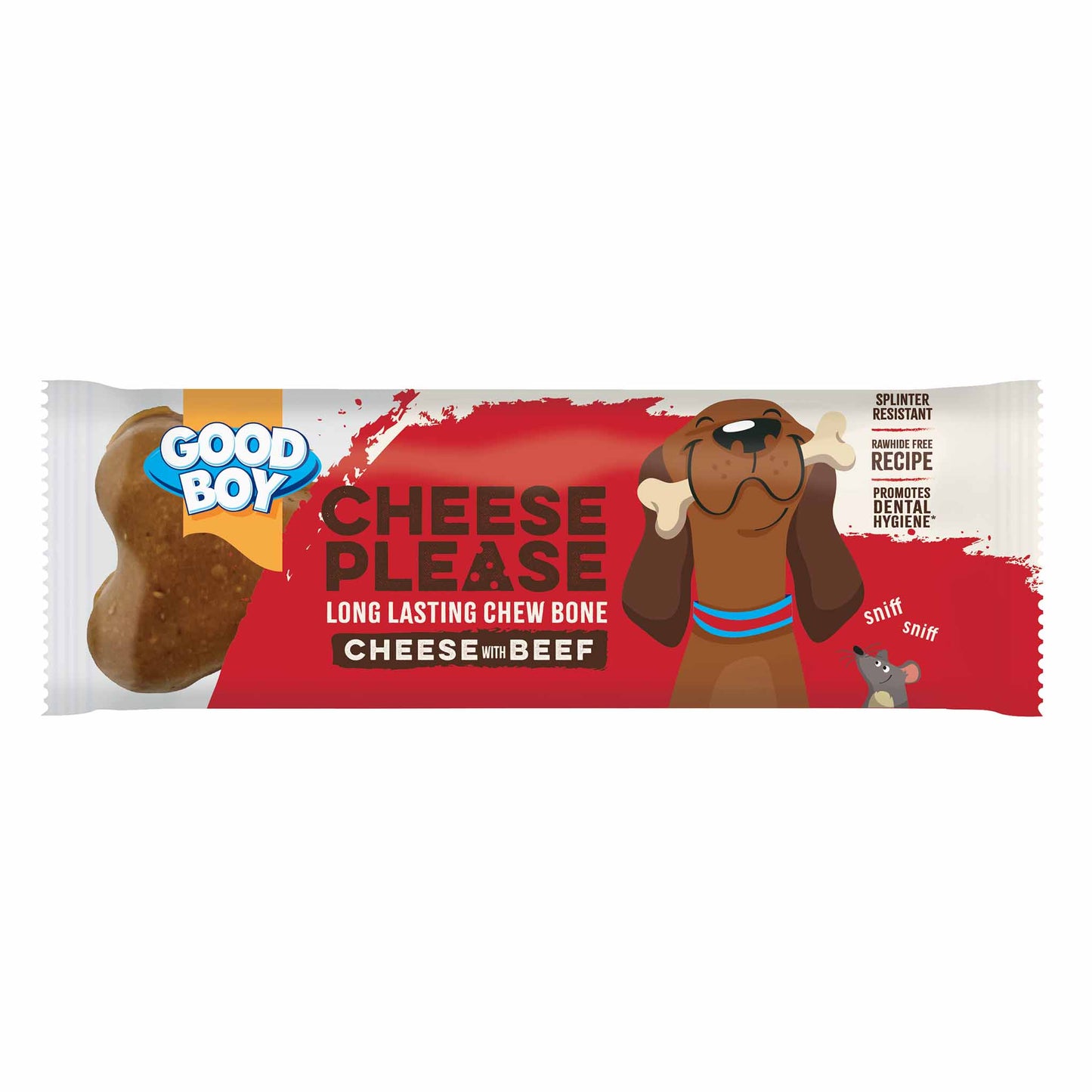 Good Boy Cheese Please Cheese with Beef Dog Chew Bone - 60g