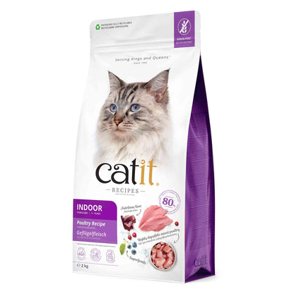 Catit Recipes Indoor Adult Dry Cat Food - Poultry Recipe