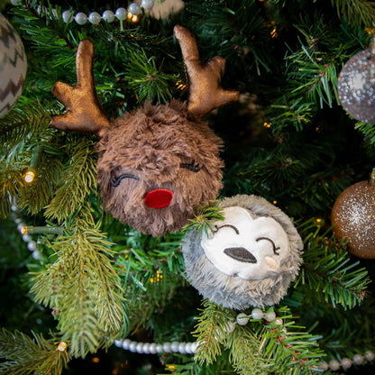 Rosewood Cupid & Comet Ralphie Reindeer and Parker Penguin Christmas Duo Dog Toys