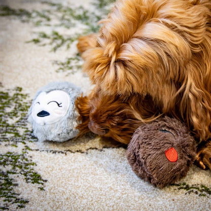 Rosewood Cupid & Comet Ralphie Reindeer and Parker Penguin Christmas Duo Dog Toys