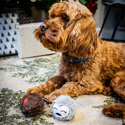 Rosewood Cupid & Comet Ralphie Reindeer and Parker Penguin Christmas Duo Dog Toys