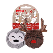 Rosewood Cupid & Comet Ralphie Reindeer and Parker Penguin Christmas Duo Dog Toys
