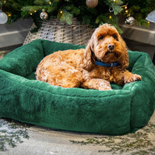 Rosewood Forest Green Faux Fur Box Bed - Medium
