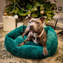 Rosewood Forest Green Faux Fur Box Bed - Medium