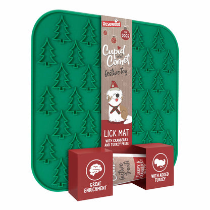 Rosewood Christmas Tree Lickmat with Turkey & Cranberry Paste - 75g