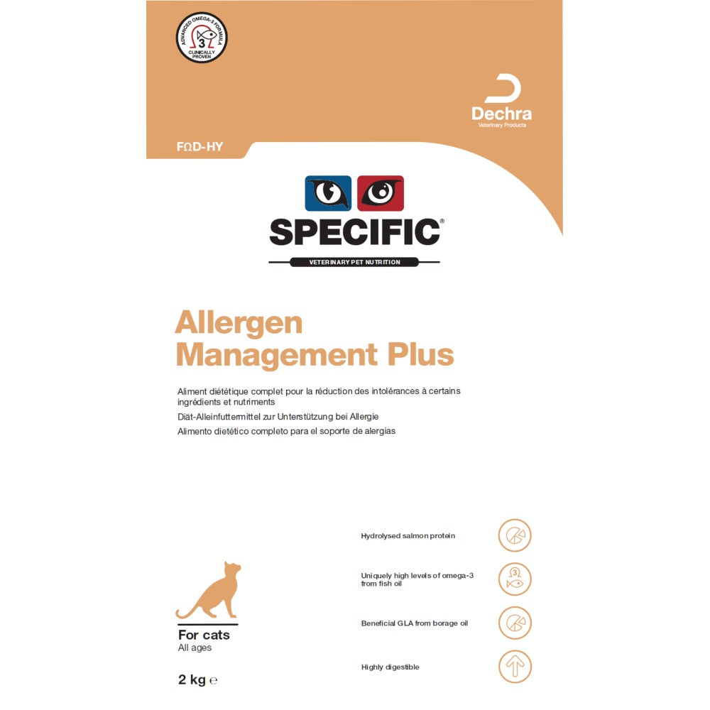 Dechra Specific FOD-HY Allergen Management Plus Dry Cat Food
