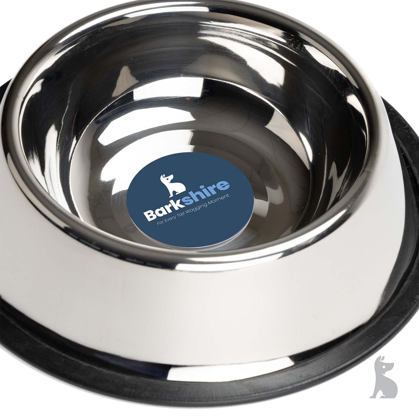 Barkshire Stainless Steel Non-Slip Pet Bowl - 19cm