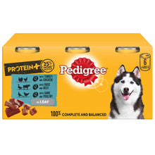 PEDIGREE Protein+ Adult Wet Dog Food in Loaf - Mixed Selection - 6x400g Cans