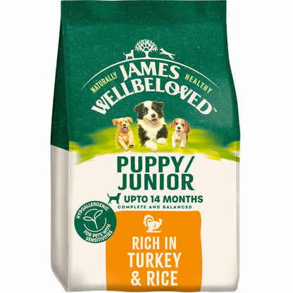 James Wellbeloved Puppy Dry Dog Food - Turkey & Rice