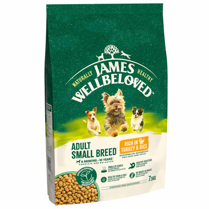 James Wellbeloved Small Breed Adult Dry Dog Food - Turkey & Rice